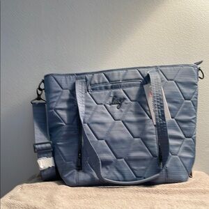 Lug Rally Tote in brushed blue moon.